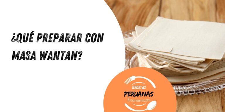 qué preparar con masa wantan