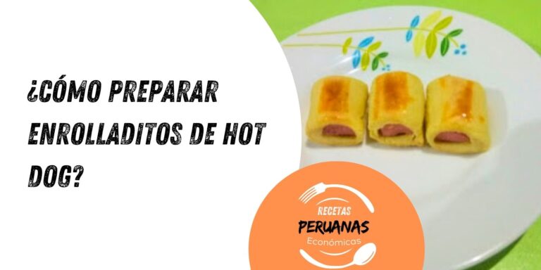 cómo preparar enrolladitos de hot dog