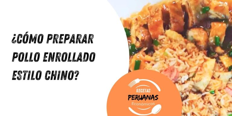 pollo enrollado estilo chino