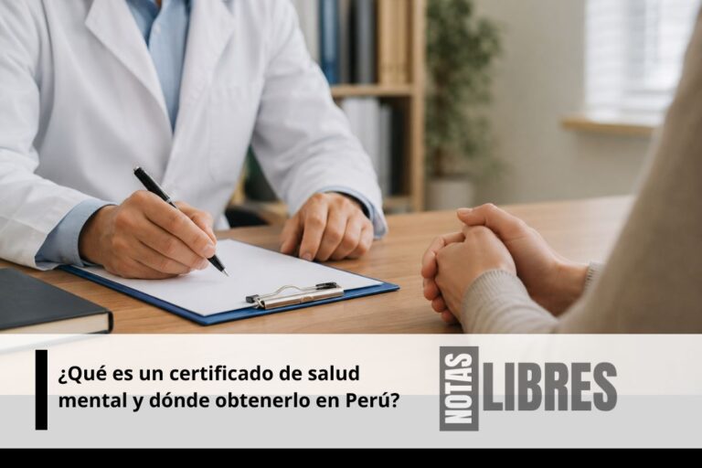 certificado de salud mental donde sacarlo cuanto cuesta Lima