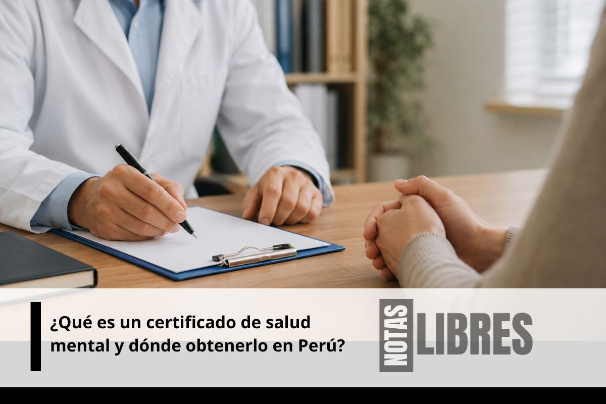 certificado de salud mental donde sacarlo cuanto cuesta Lima